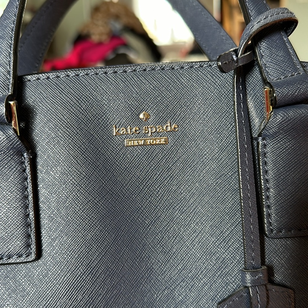 SOLD Kate Spade ♠️ Navy blue purse - Picture 3 of 15